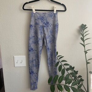 Beyond Yoga Blue/Purple Yoga Floral Pants - Size S